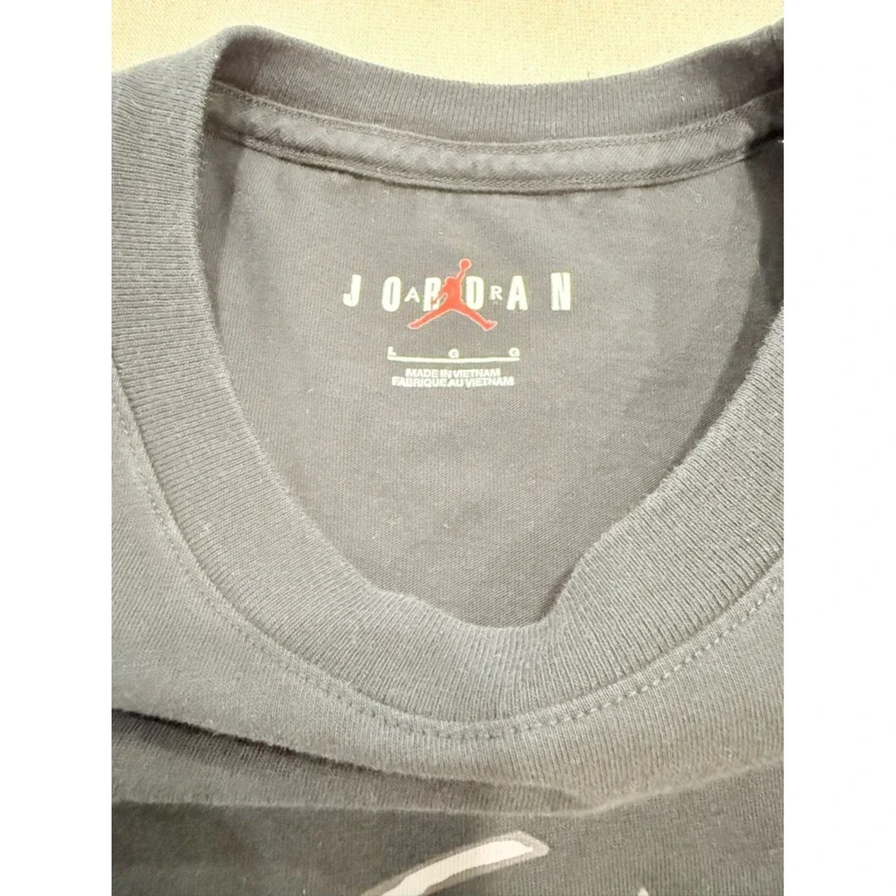 Air Jordan Mens‎ Dunk Tee Black/Multi Color Size Large Basketball
